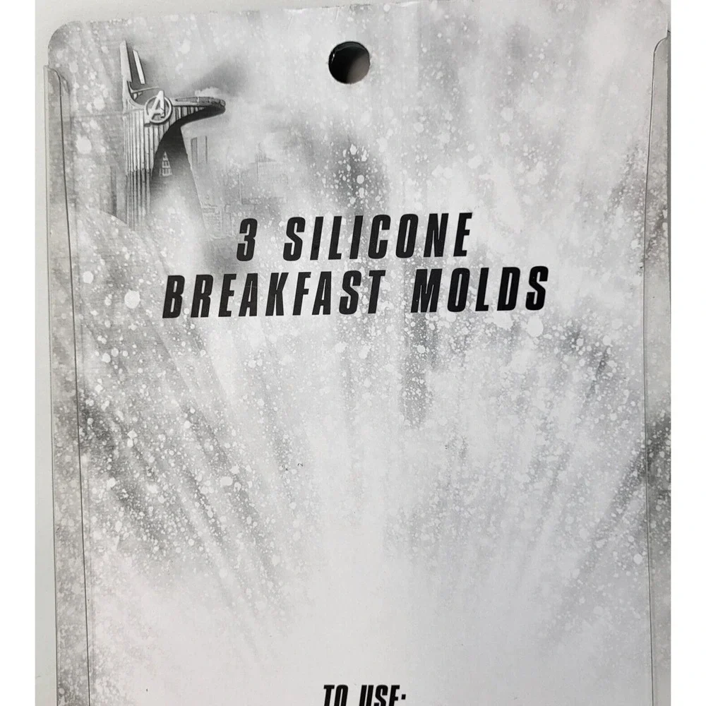 Marvel Wakanda Forever 3Pk Silicone Great for Pancakes & Eggs‎ Breakfast Molds